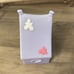 PRE OWNED HASBRO Littlest Pet Shop - Purple Camping Tent & Snow Bunny Rabbit