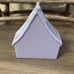 PRE OWNED HASBRO Littlest Pet Shop - Purple Camping Tent & Snow Bunny Rabbit