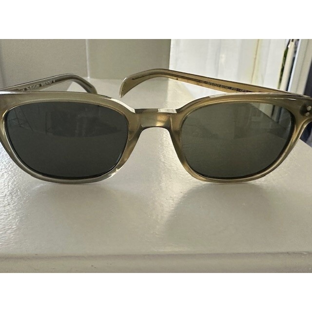 Polo Ralph Lauren Classic Sunglasses Olive Green Square 140 293 QP4 Italy Scuffs