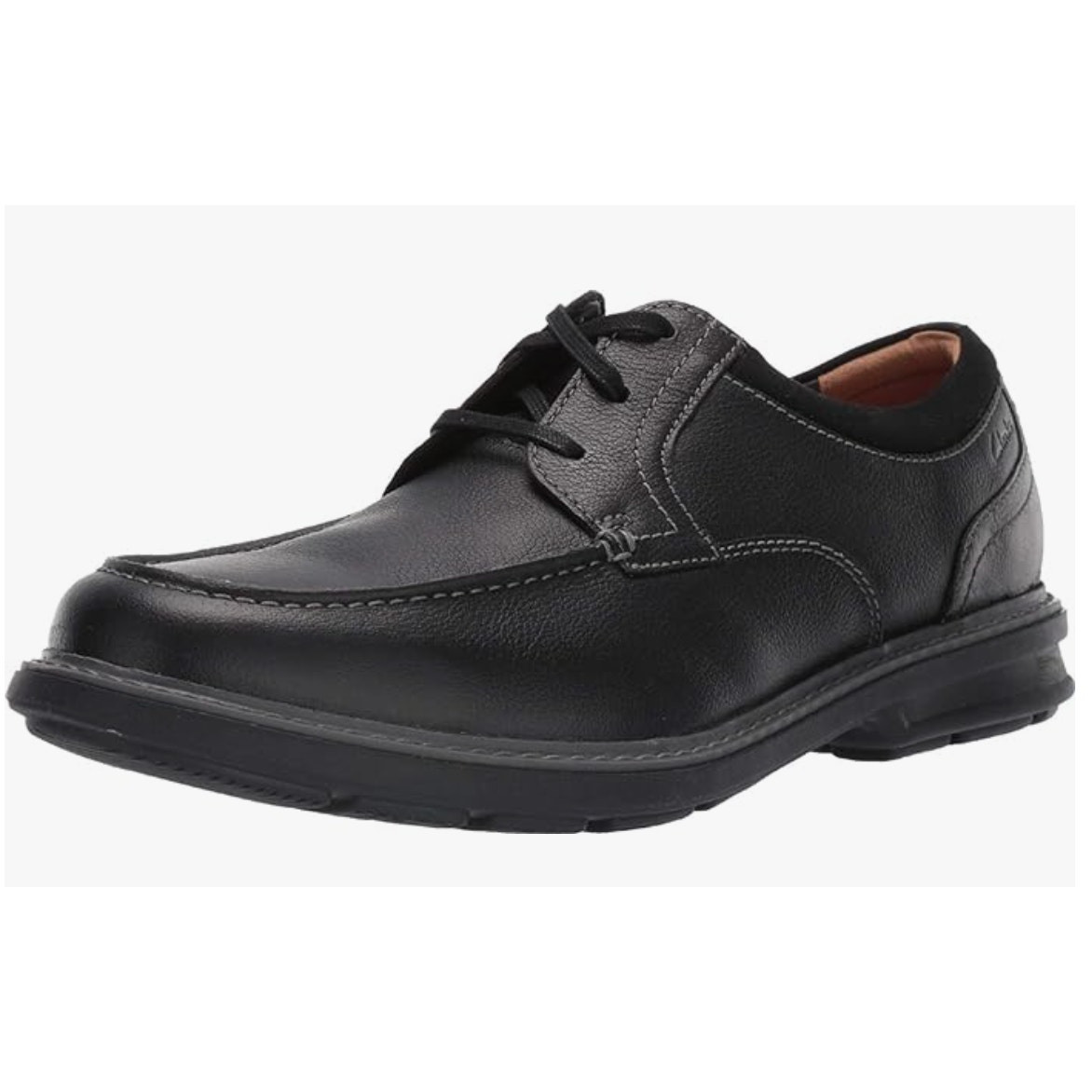 Clarks Men's Rendell Walk Oxford, Black Leather, 8 Medium