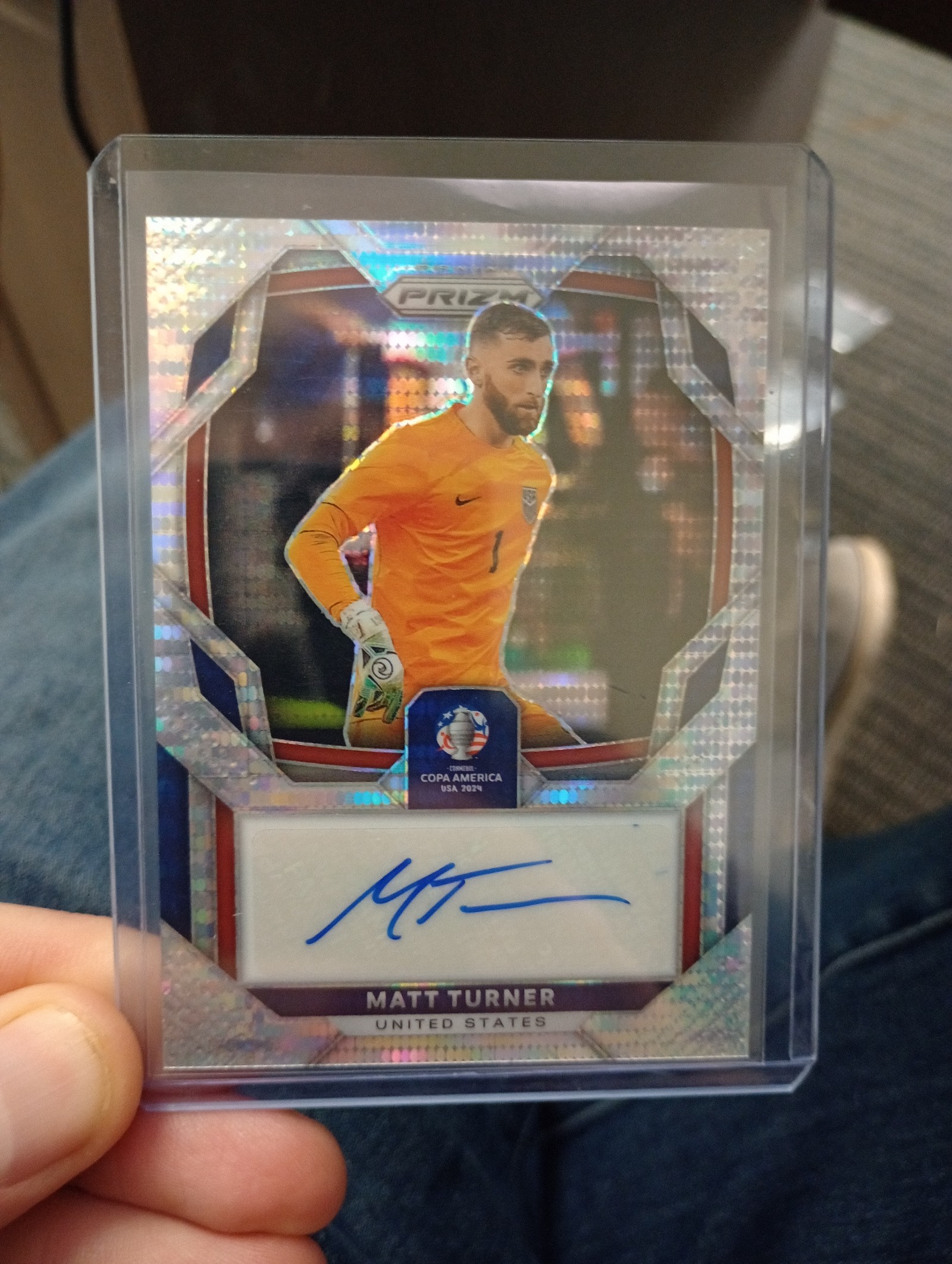 Prizm Copa 2024 Silver Pulsar Auto Marquinhos & Matt Turner!!