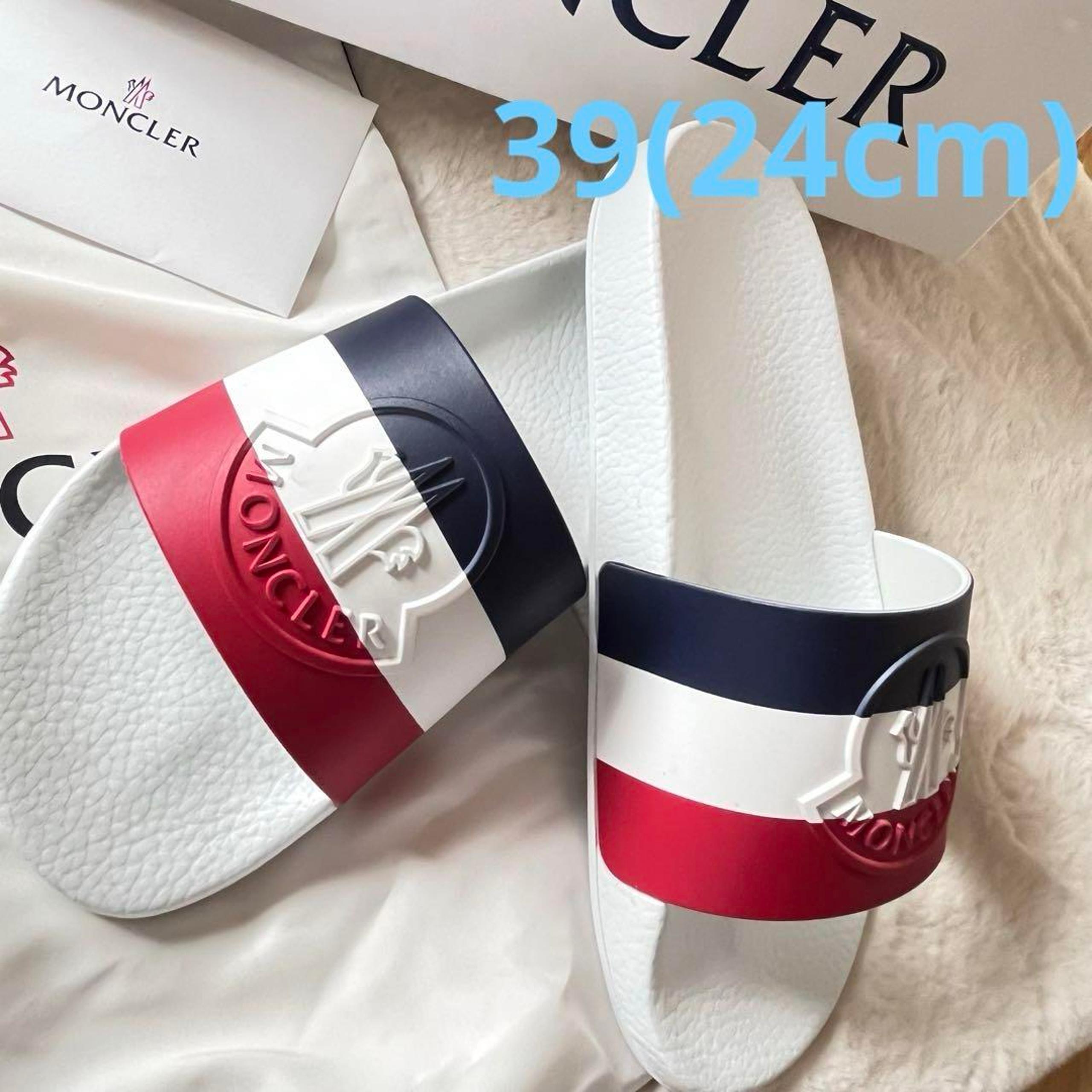 Brand New Italian Made Moncler Rubber Sandals BASILE Sport Sandals Size 24cm
