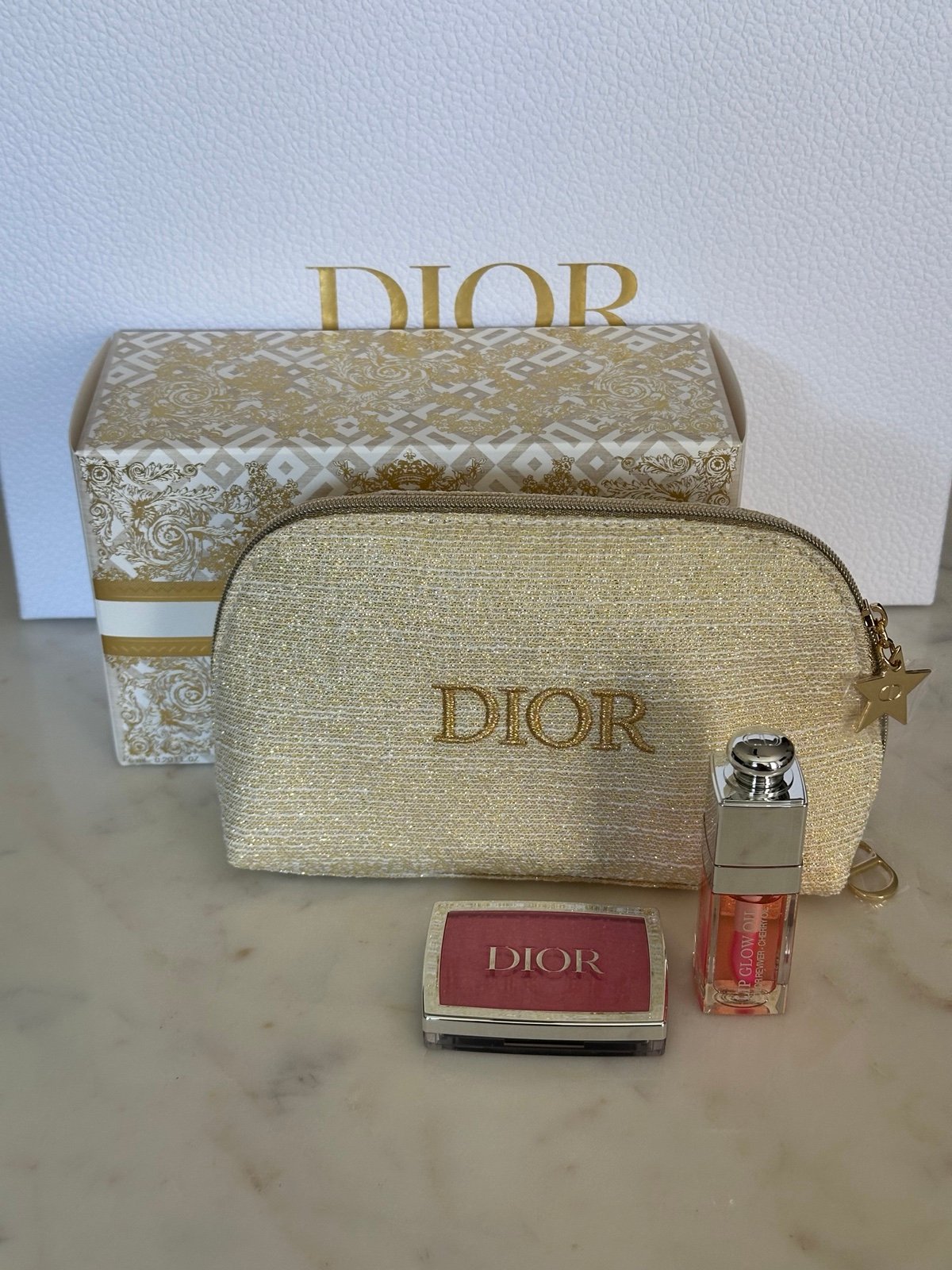 Dior Gift Set - The Pink Glow Ritual Lip Glow Oil & Blush, Holiday 2024