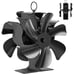 Wood Stove Fan Heat Powered | New Large 12-Blade Stove Fan Woodstove Fan Non Ele