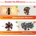 Wood Stove Fan Heat Powered | New Large 12-Blade Stove Fan Woodstove Fan Non Ele