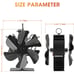 Wood Stove Fan Heat Powered | New Large 12-Blade Stove Fan Woodstove Fan Non Ele