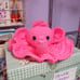 Crochet elephant pillow topper