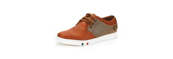(Size 10) Men's Tan Oxford Sneakers Lace Up Casual Walking Shoes (Brand New)