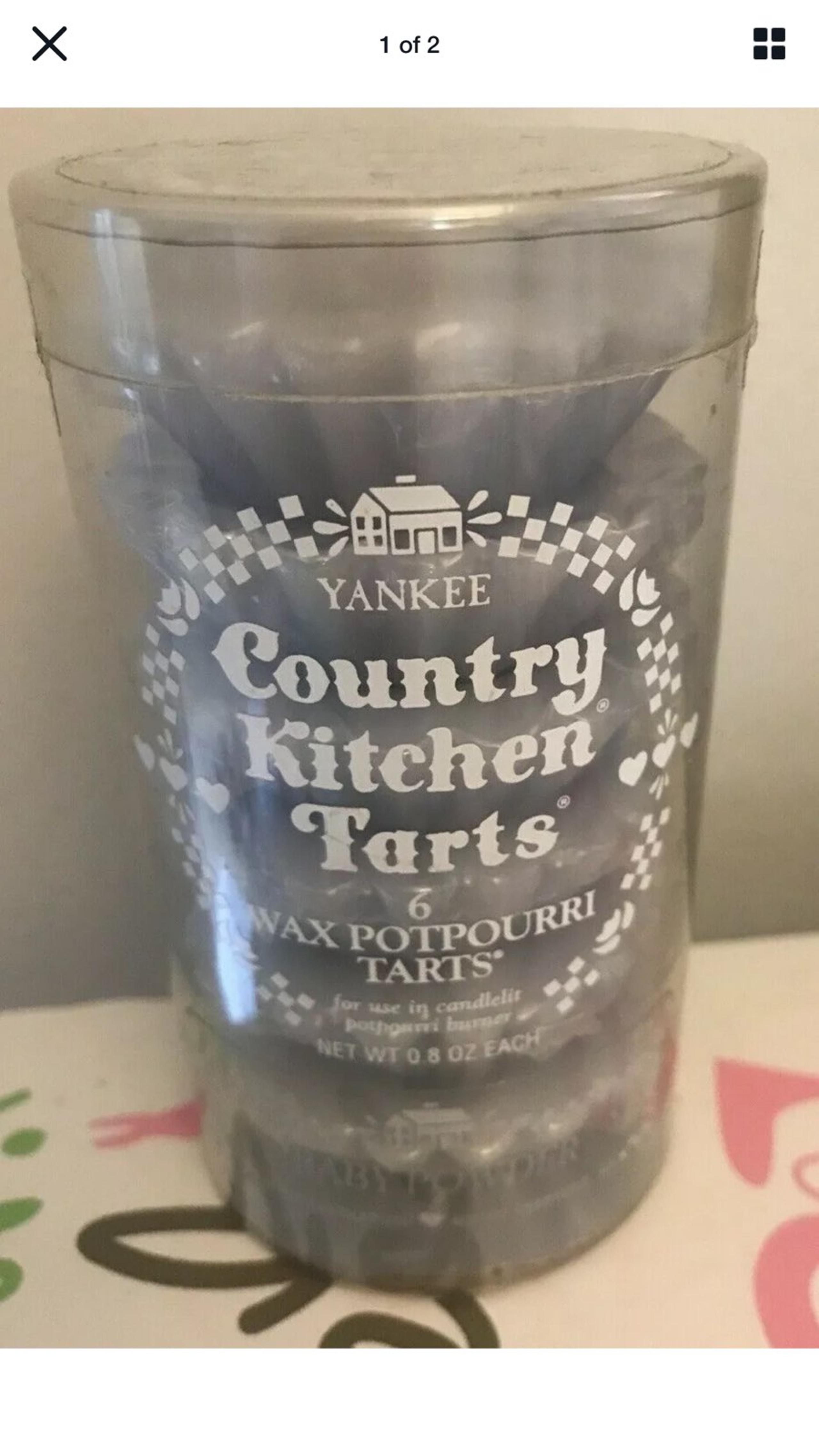 YANKEE VINTAGE COUNTRY KITCHEN TARTS 6 W