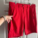 Bogner Fire + Ice red bermuda shorts with pockets, snap & zip closure, size 36?