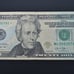 Star Note 2013 Series 20 Bill US Federal Reserve Low Series MC05535792*