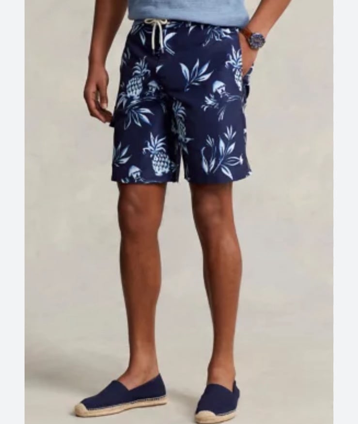 Polo Ralph Lauren Swimsuit Men's 8.5 Kailua Classic Fit Swim Trunks Polo Suit