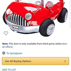 Build a Bear Convertible car