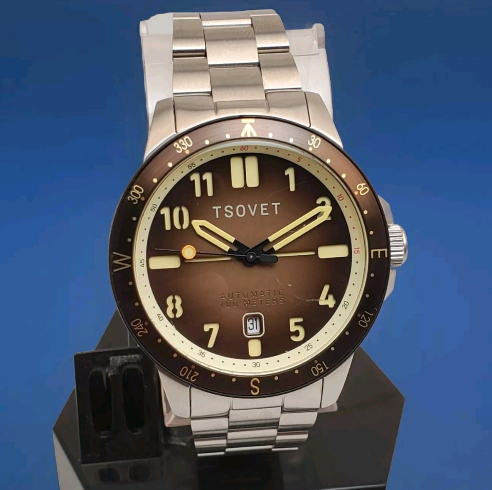 RARE TSOVET FORESTER TS-4002 AUTOMATIC MOVEMENT WATER RESISTANT 100M MEN'S WATCH