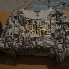 Star Wars comic book half shirt