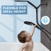 Dual Handheld Shower Head Combo, 2-in-1 Rain Shower Heads System 8 In