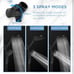Dual Handheld Shower Head Combo, 2-in-1 Rain Shower Heads System 8 In