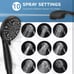 Dual Handheld Shower Head Combo, 2-in-1 Rain Shower Heads System 8 In