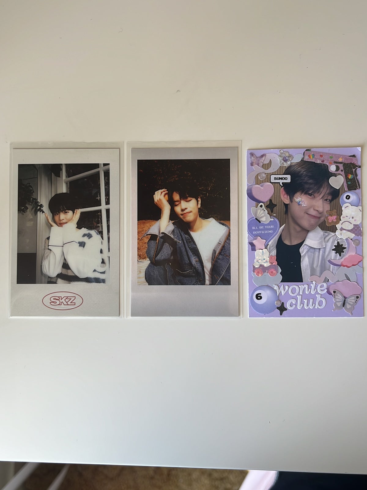stray kids seungmin polaroid photocard set