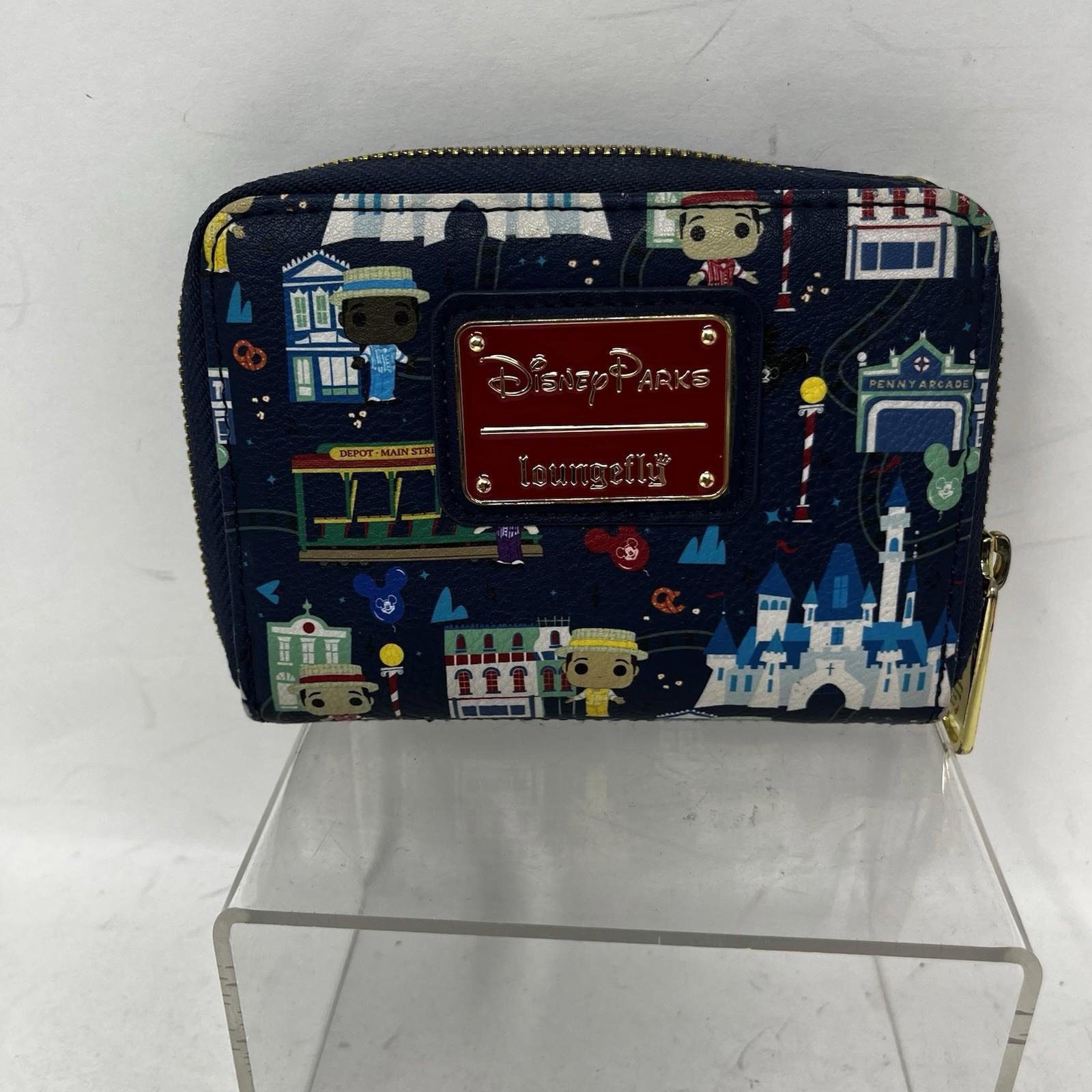 Disney Parks Loungefly Dapper Dans Funko Pop Main Street USA Zip Mini Wallet NEW