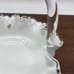 Vintage Fenton Basket Violets in the Snow Spanish Lace Silver Crest Signed