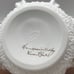 Vintage Fenton Basket Violets in the Snow Spanish Lace Silver Crest Signed