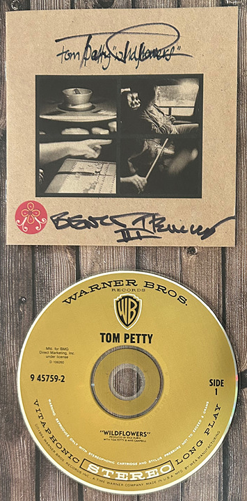 Tom Petty Wildflowers CD Signed You Wreck Me Autographed