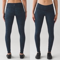 Lululemon Wunder Under Pant III Sz 4 In Shatter Weave Desert Teal Alberta Lake