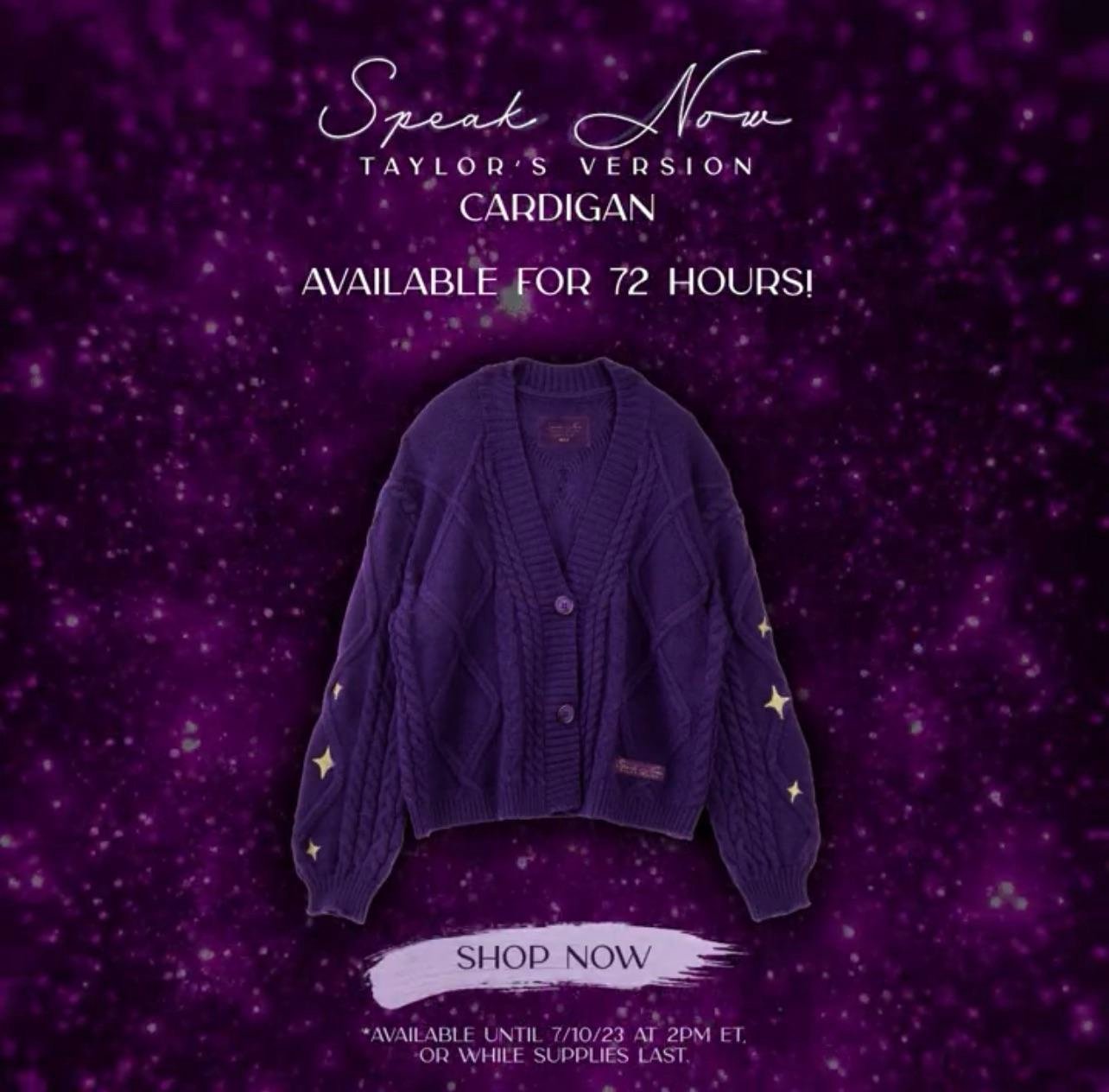 Taylor Swift Speak Now Cardigan