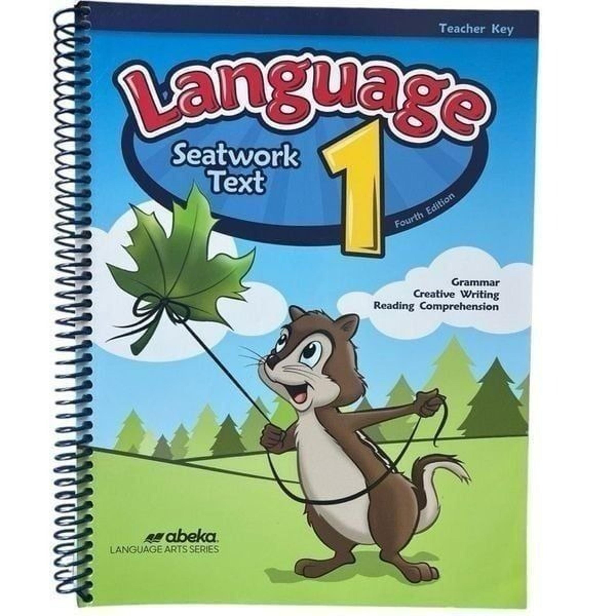 New Abeka 1st Grade Language 1 Seatwork Text Bound Teacher Answer Curriculum Key