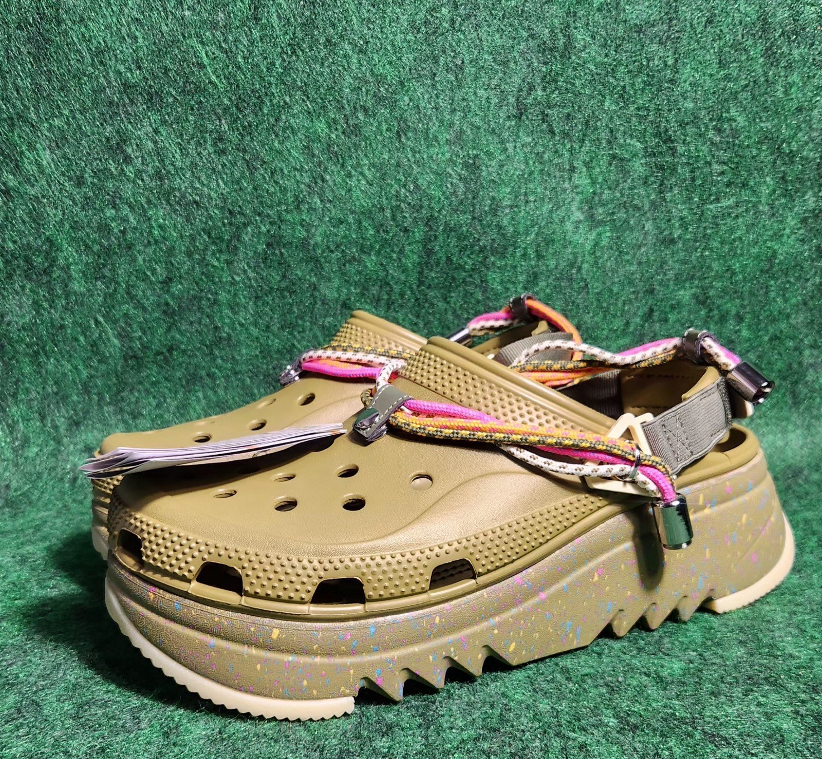CROCS Hiker Xscape Festival Clog Wedge In Aloe Men Size 9