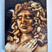Mythology Wood Burning Fantasy Art Original Medusa Unique Ooak Unique Drawing