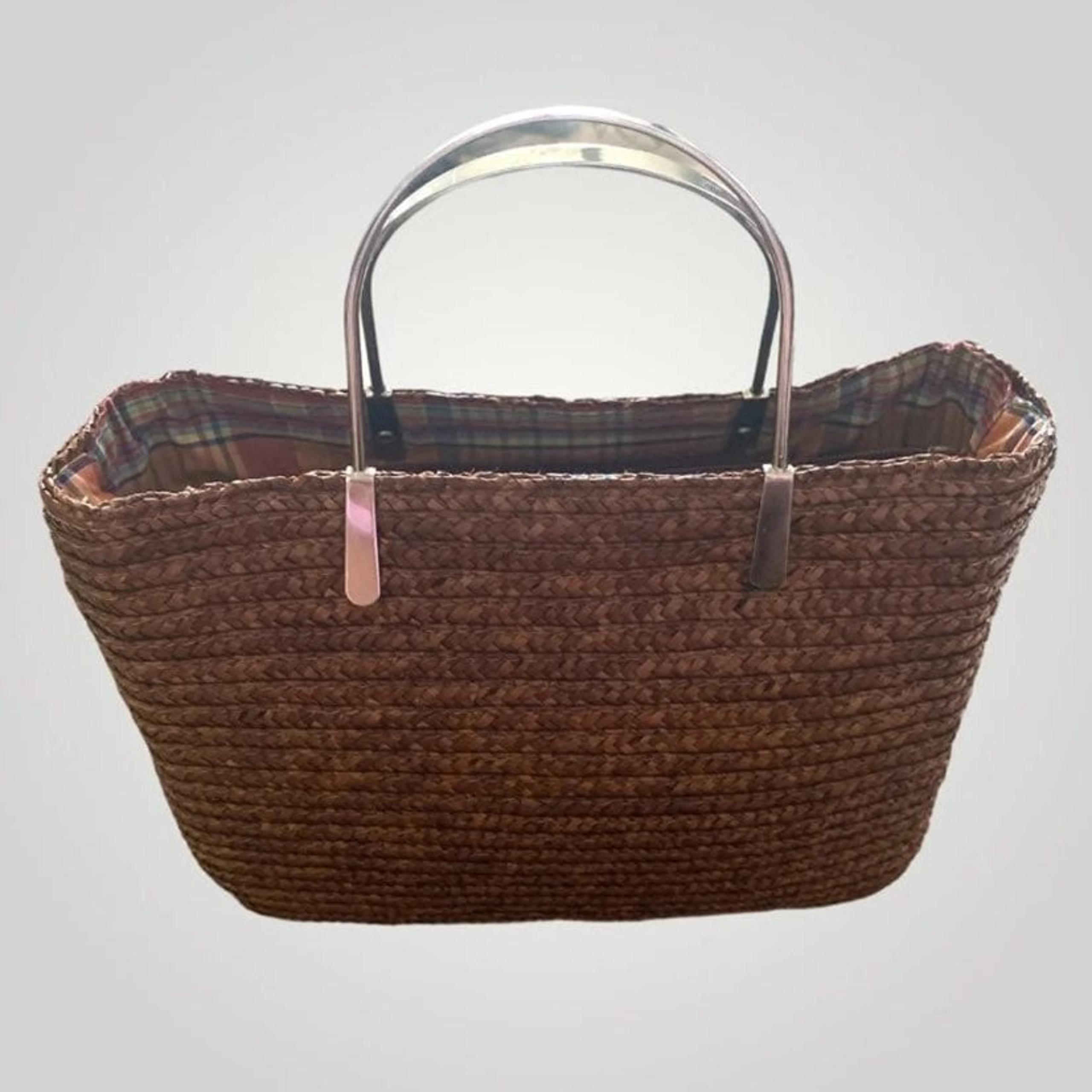 VINTAGE Worthington Straw Purse