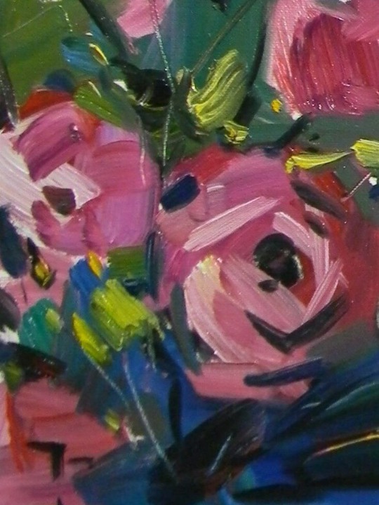 Original Jose Trujillo Roses Painting