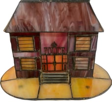 Vintage Dale Tiffany Studios “Police” Lamp READ