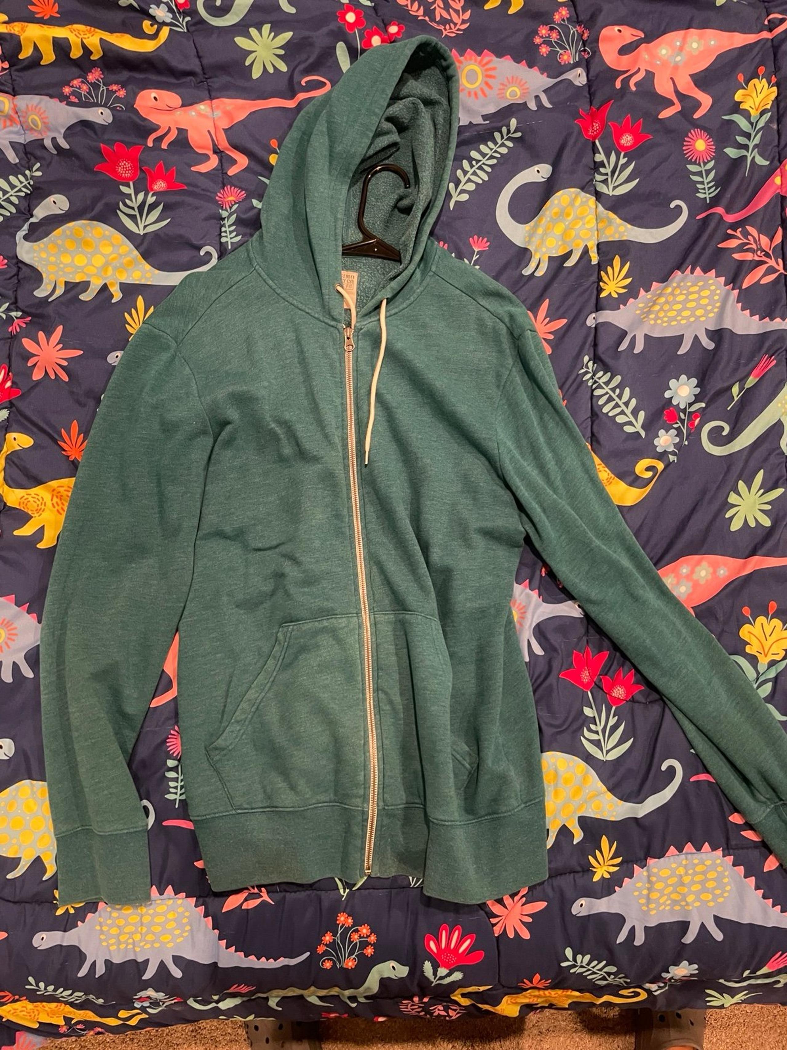 Green hoodie