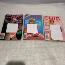 RARE Lot of 3 CHIC Letters Mini Magazines with (1) VHS 1987 & 1988