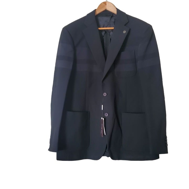 Michael Kors mens suits blazer stretch made in Italy sz 44 regular black 798.00