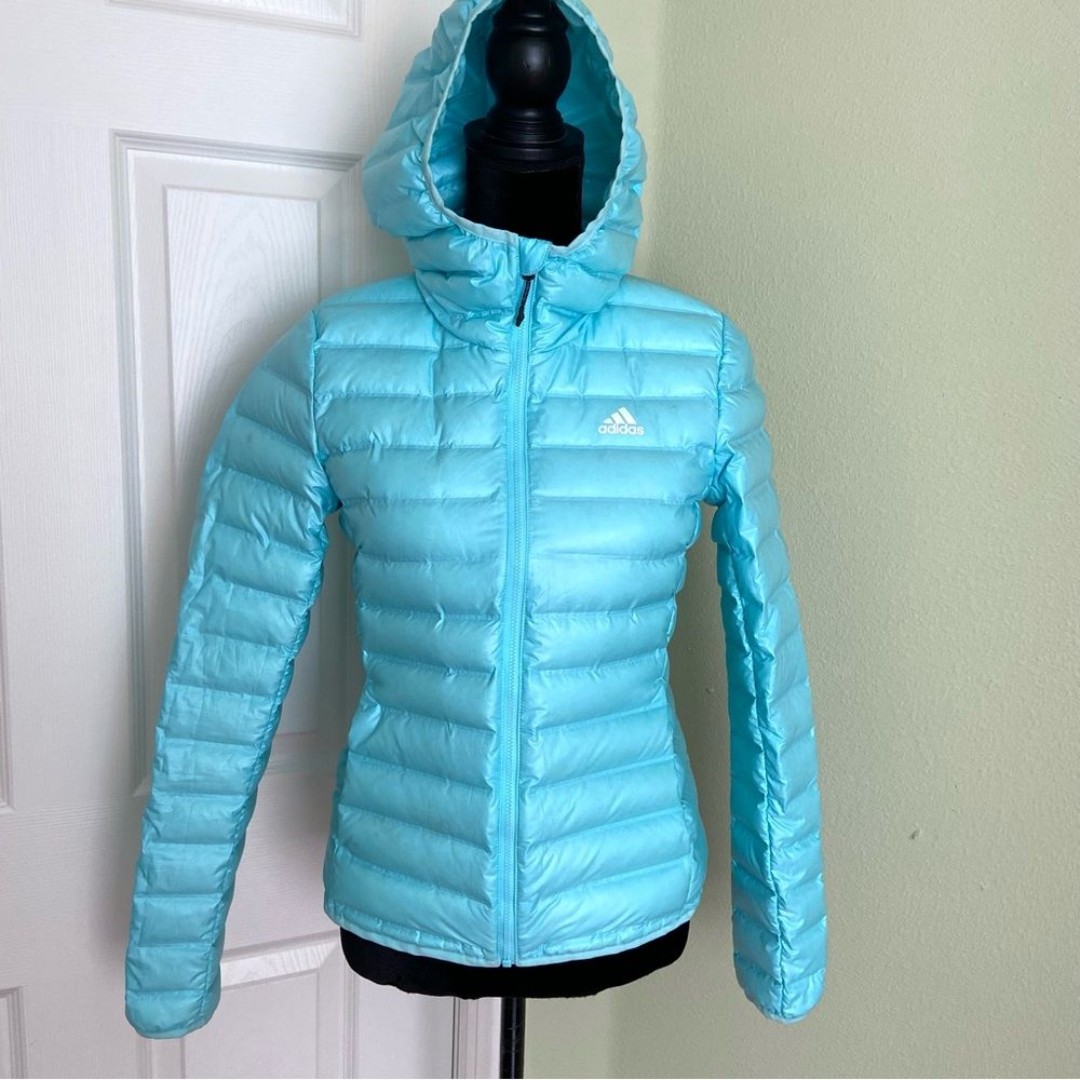 EUC Adidas Varilite Puffer Down Hooded Jacket XS