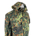 German Bundeswehr Flecktarn Camo Military Parka Jacket GR13 XL Tall Hood