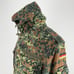 German Bundeswehr Flecktarn Camo Military Parka Jacket GR13 XL Tall Hood