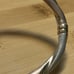 Vintage Multi-Toned Sterling Silver TRI-COLOR Twist Hinged Bangle Bracelet