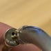 Vintage Multi-Toned Sterling Silver TRI-COLOR Twist Hinged Bangle Bracelet