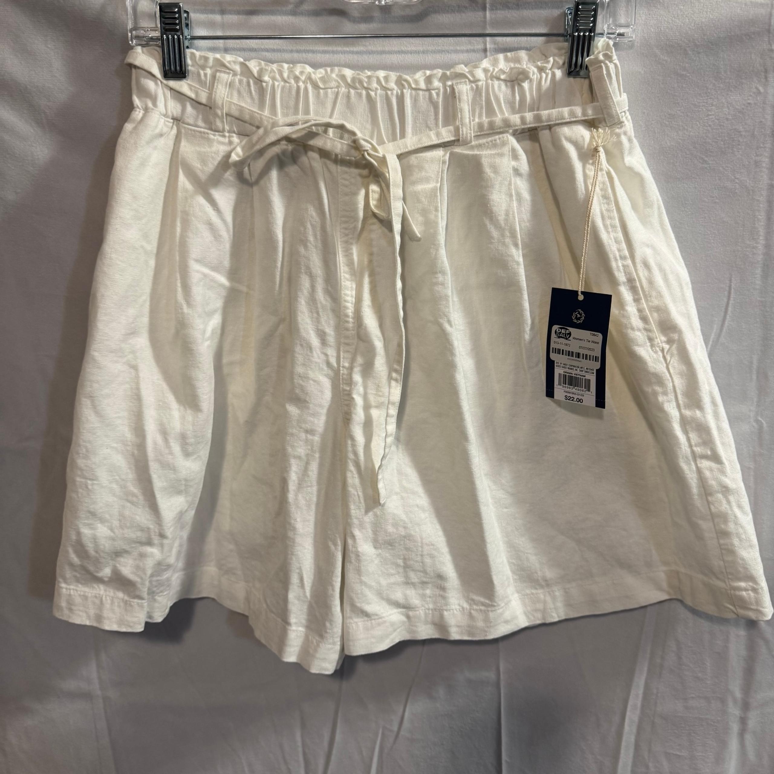 Universal Thread Women’s XS White Linen Blend Pull On Elastic Waist Shorts NWT