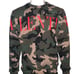 Valentino camouflage logo men's pullover sweater size large