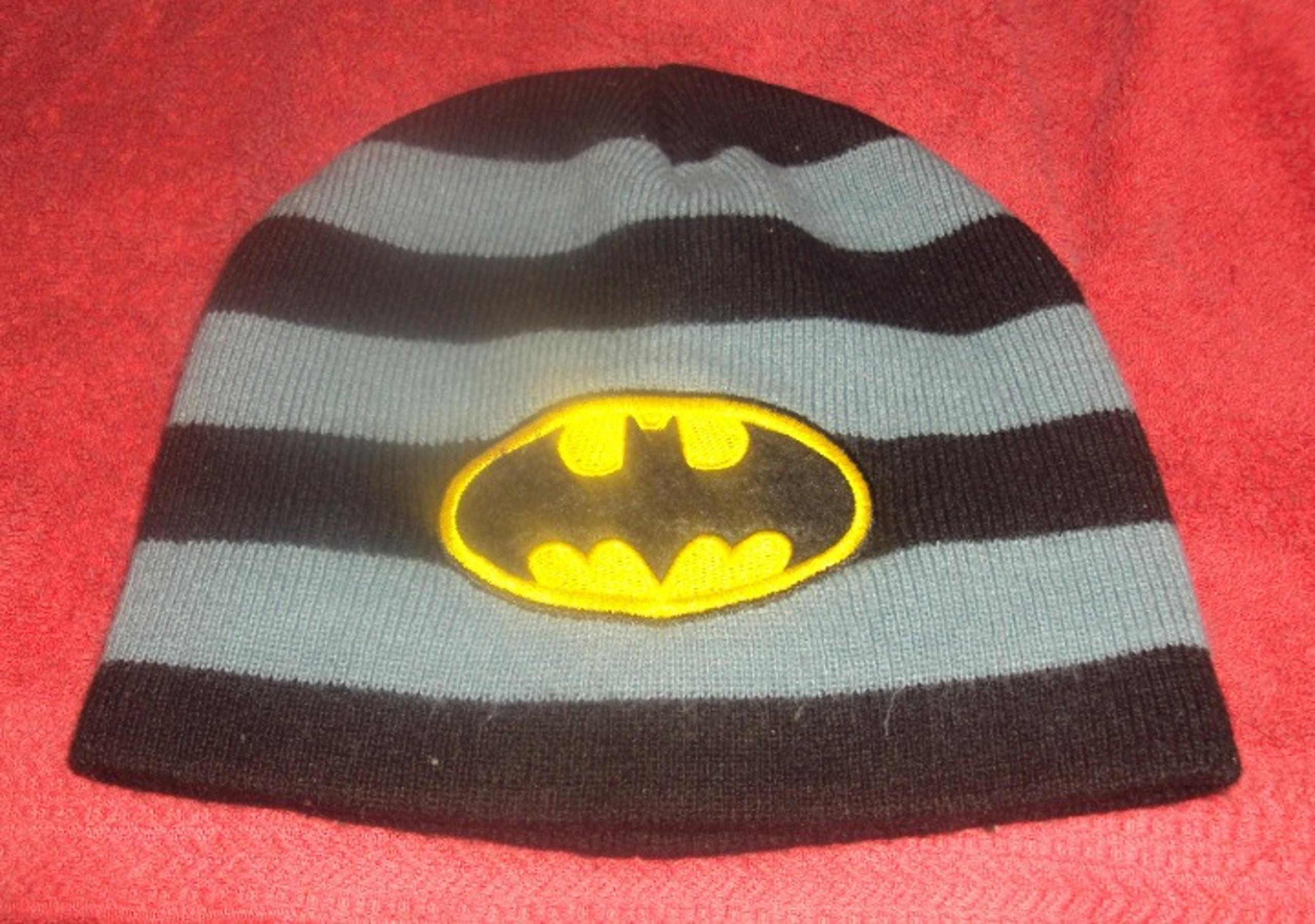 Boys DC Comics BATMAN Black Beanie Hat