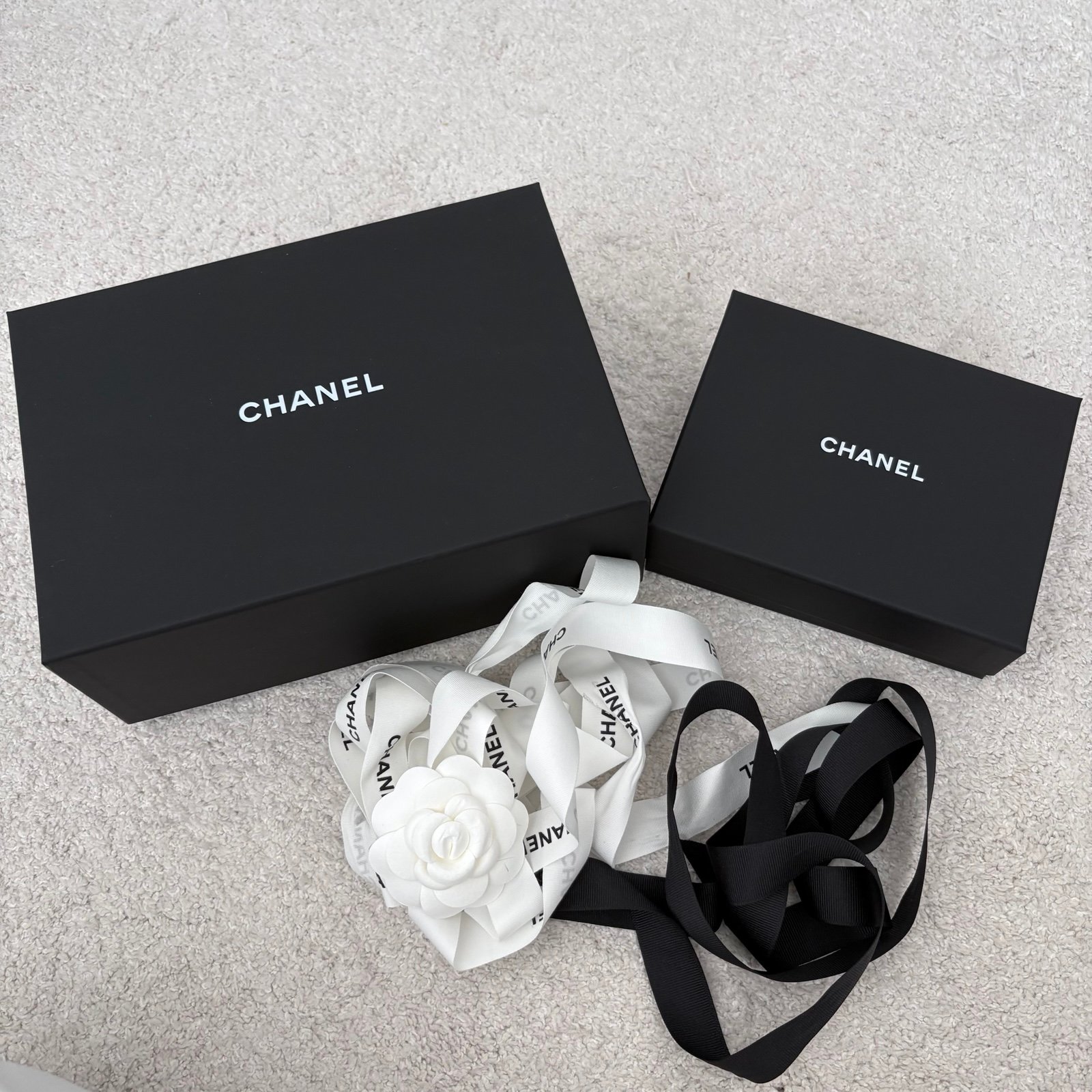 Chanel Gift Box and Logo Ribbon Set