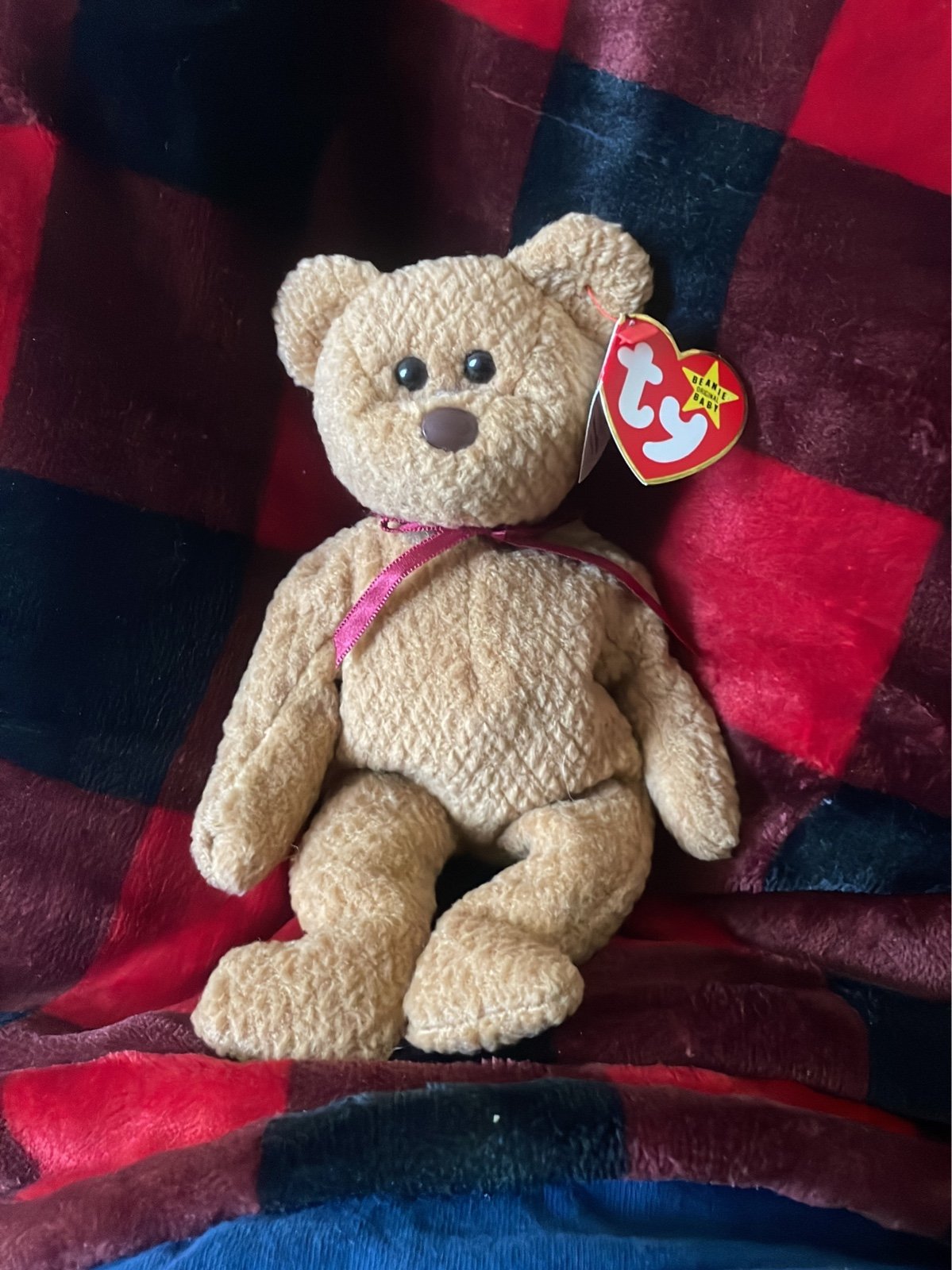 Rare Original ty Curly bear