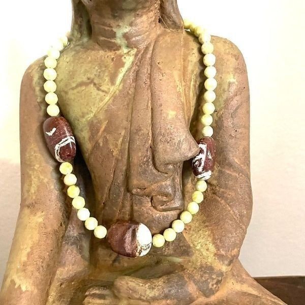 Lemon chrysoprase necklace