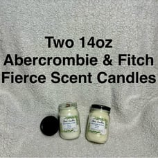 Two 14oz Abercrombie & Fitch Fierce Type Candles